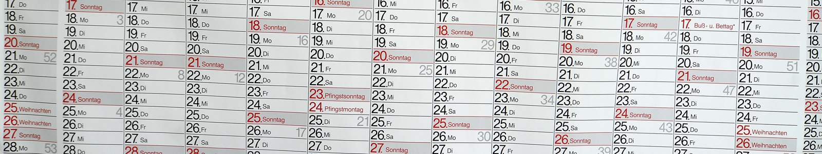 Jahreswandkalender ©Feuerbach